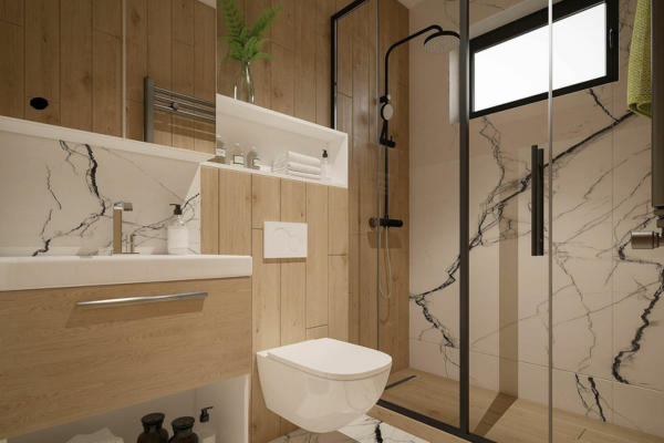 Modern Custom Cabinet Design to Optimise Bathroom Space